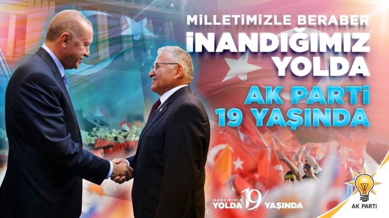 Başkan Büyükkılıç’tan “19. kuruluş yıldönümü” mesajı
