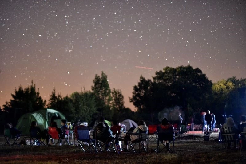 Meteor yağmurunun keyfini çıkardılar
