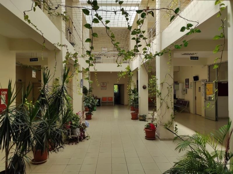 Çalışanların yeşil sevgisi sağlık ocağını botanik bahçeye çevirdi
