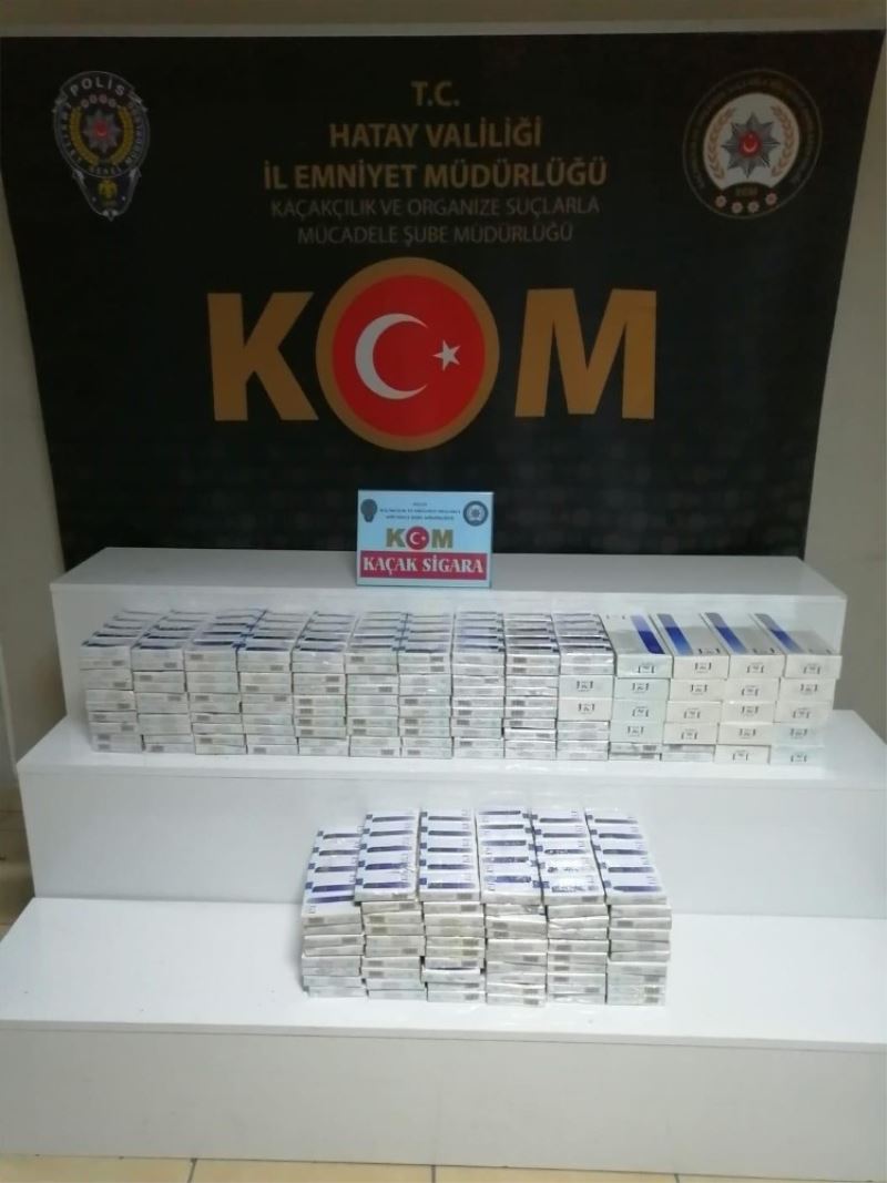 Asayiş uygulamasında 990 paket kaçak sigara ele geçirildi
