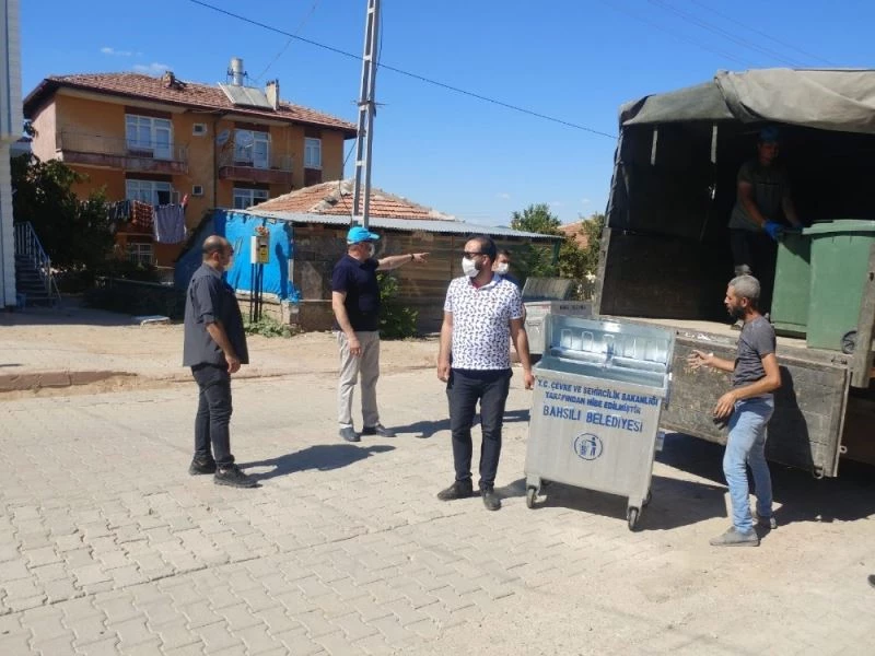 Bahşılı’ya yeni çöp konteynırları
