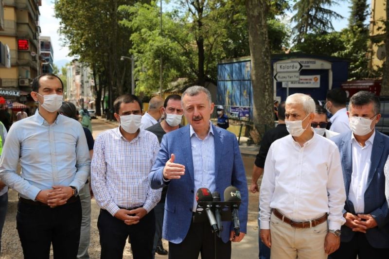 Başkan Büyükakın; “Alemdar Caddesi’ndeki çalışmalar kısa sürede tamamlanacak”
