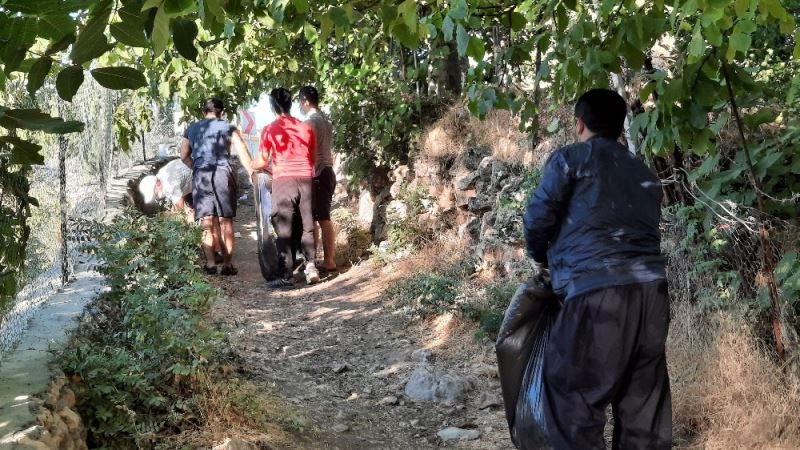 Mazıdağı’nda bisiklet grubundan örnek davranış
