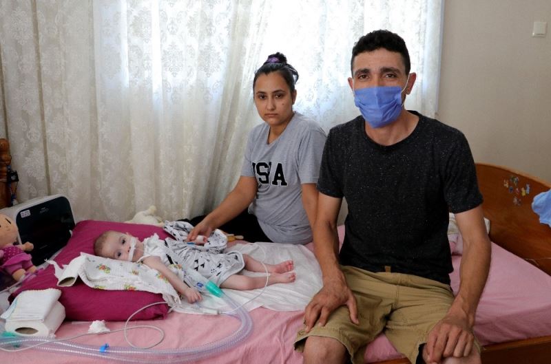 SMA hastası Umut bebek, hayata tutunmak için ilacını bekliyor
