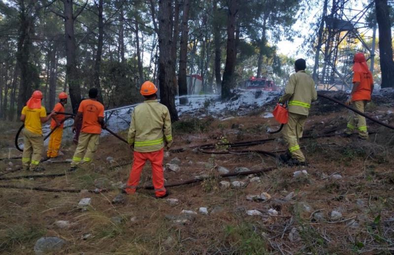 Kumluca'da çıkan orman yangını söndürüldü