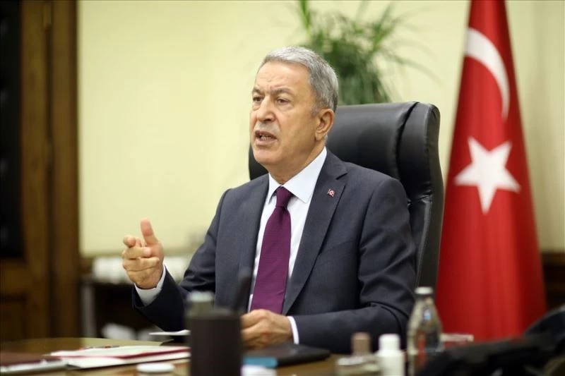 Milli Savunma Bakanı Akar ve yönetim kademesi bir araya geldi
