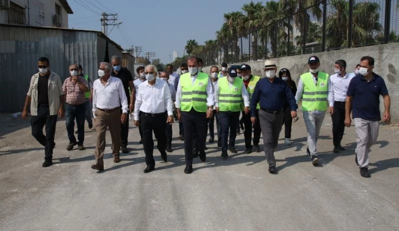 Seçer ve Kızıltan, sanayi sitesinde incelemelerde bulundu

