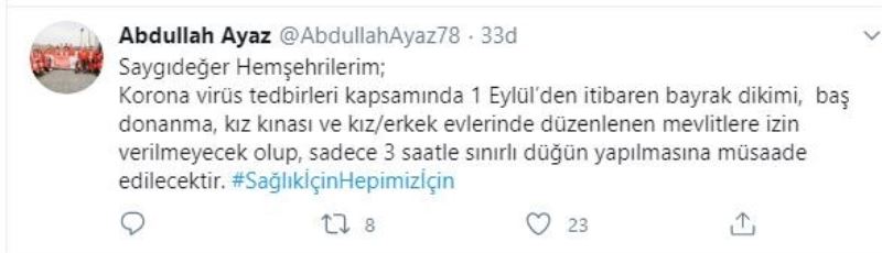 Çankırı Valisi Ayaz duyurdu: Asırlık düğün geleneklerine kısıtlama
