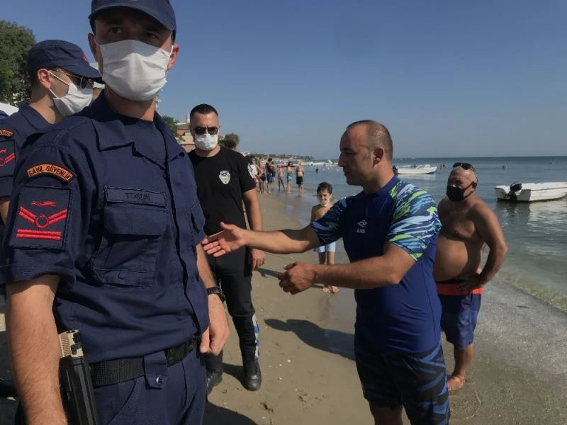 (Özel) Kumburgaz’da yüzme alanında jetski ve sürat teknesi denetimi
