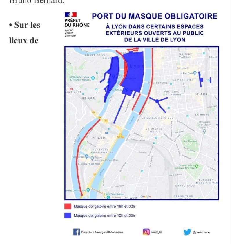 Lyon’da maske zorunluluğu uygulanan mahalle sayısı arttırıldı
