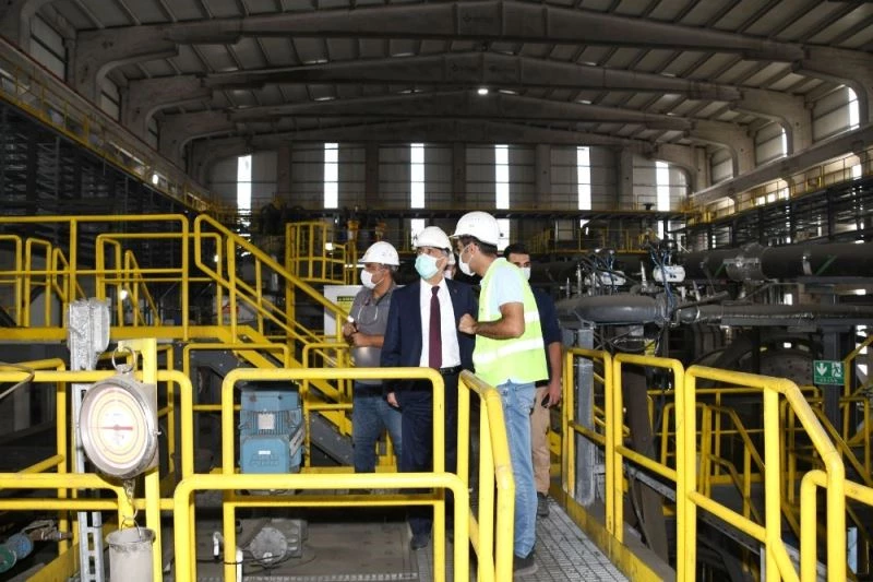 Vali Çuhadar’dan bakır madeninde inceleme
