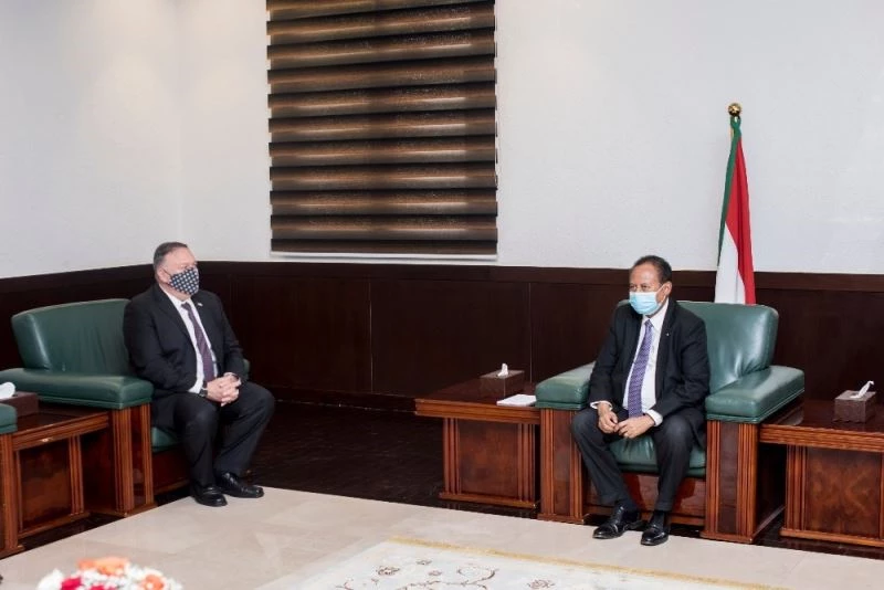 Sudan Başbakanı Hamdok, ABD Dışişleri Bakanı Pompeo ile bir araya geldi
