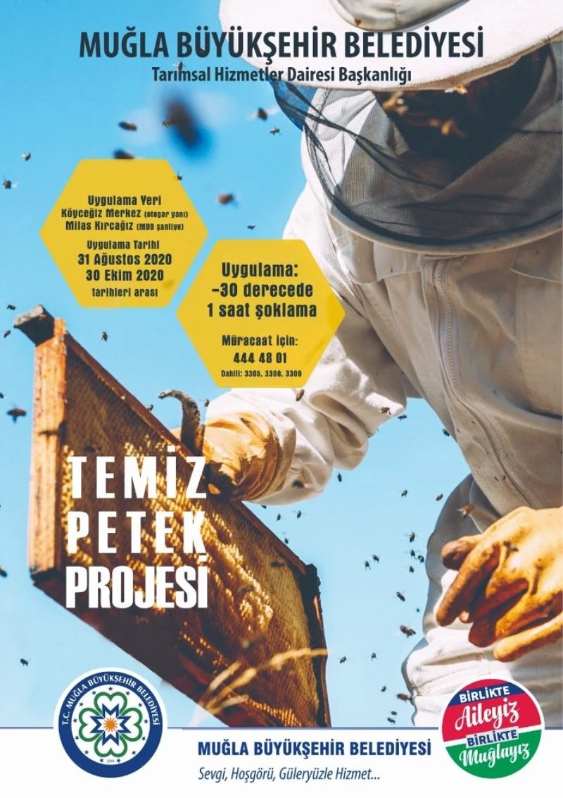 Büyükşehir’den ‘Güvesiz Petek Güvenli Bal İçin Temiz Petek’ Projesi
