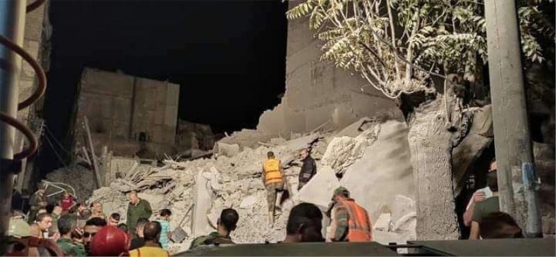 Halep’te bina çöktü: 1 ölü, 1 yaralı
