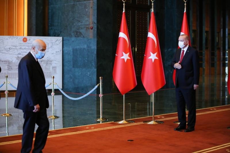 Cumhurbaşkanı Erdoğan, tebrikleri kabul etti
