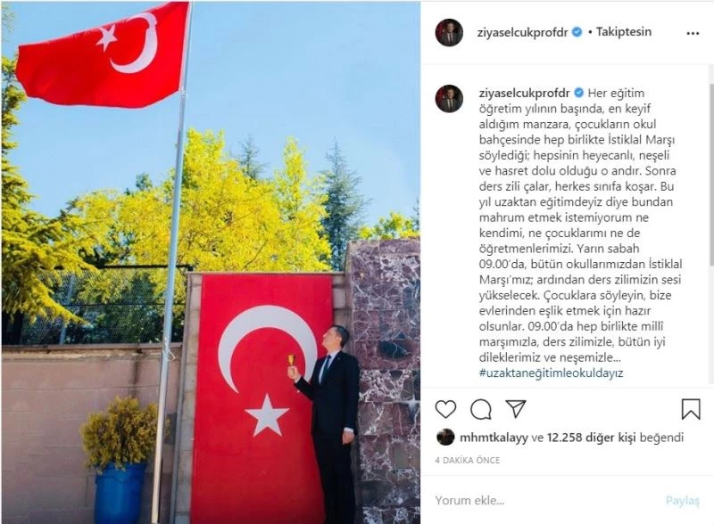 Milli Eğitim Bakanı Selçuk: 