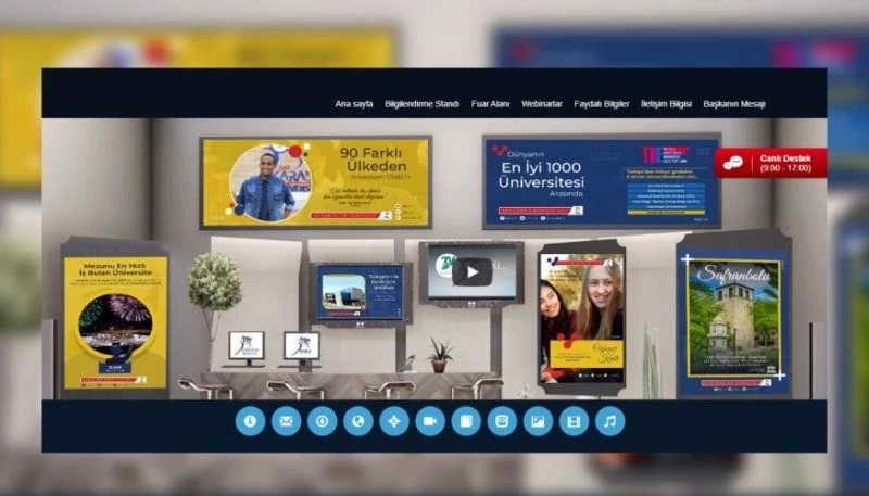 Adaylar KBÜ’yü ‘Üniversiteni Keşfet YÖK Sanal Fuarı’ ile keşfedecek
