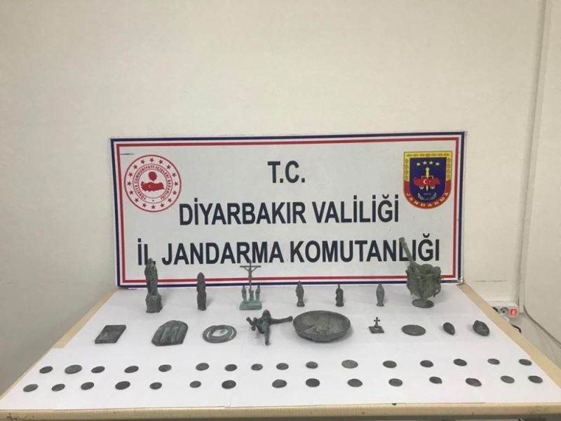 Diyarbakır’da tarihi eser kaçakçılığı operasyonu
