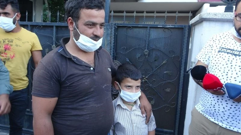 Kaybolduktan 5 gün sonra bulunan 10 yaşındaki Hüseyin ailesine kavuştu
