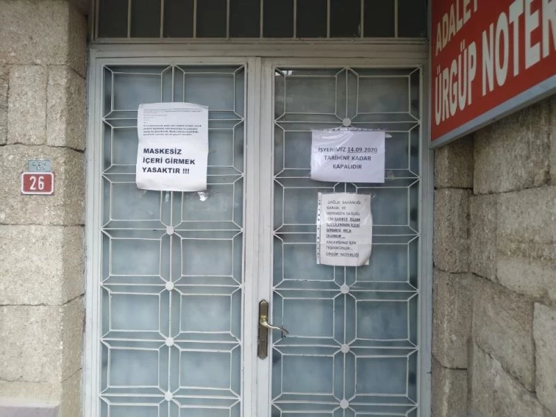 Personelin testi pozitif çıktı, noterlik karantinaya alındı
