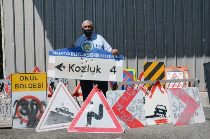 Malatya Büyükşehir’den işaret levhaları uyarısı
