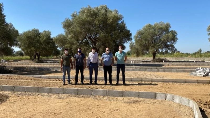 Güzelköy Mahallesi’nde mezarlık yapım çalışmaları sürüyor
