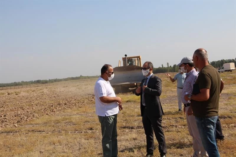 Iğdır  Yarı  Açık  Cezaevine 200 dönümlük meyve kapama bahçesi
