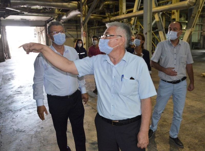 Başkan Akay, Kayseri Şeker’in üretim aşamalarını inceledi
