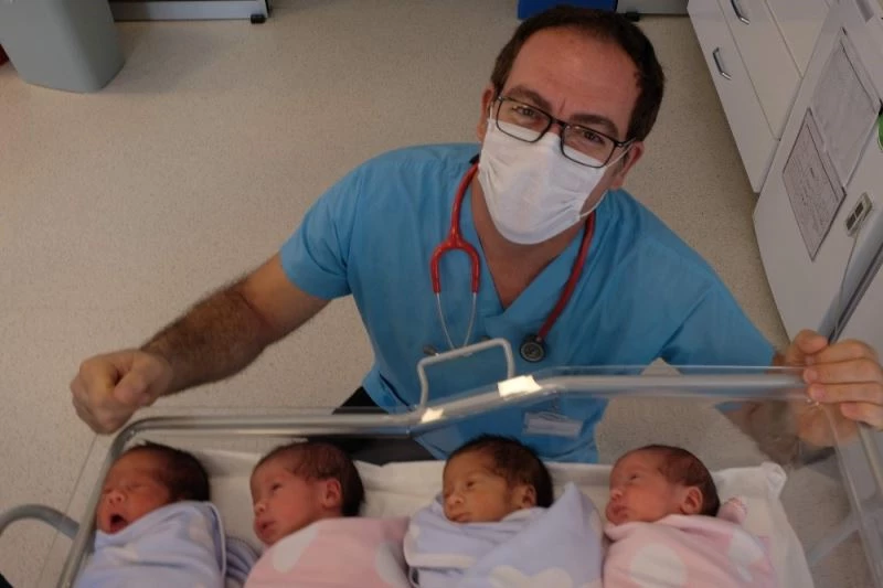 Bursa’da dördüz bebek sevinci
