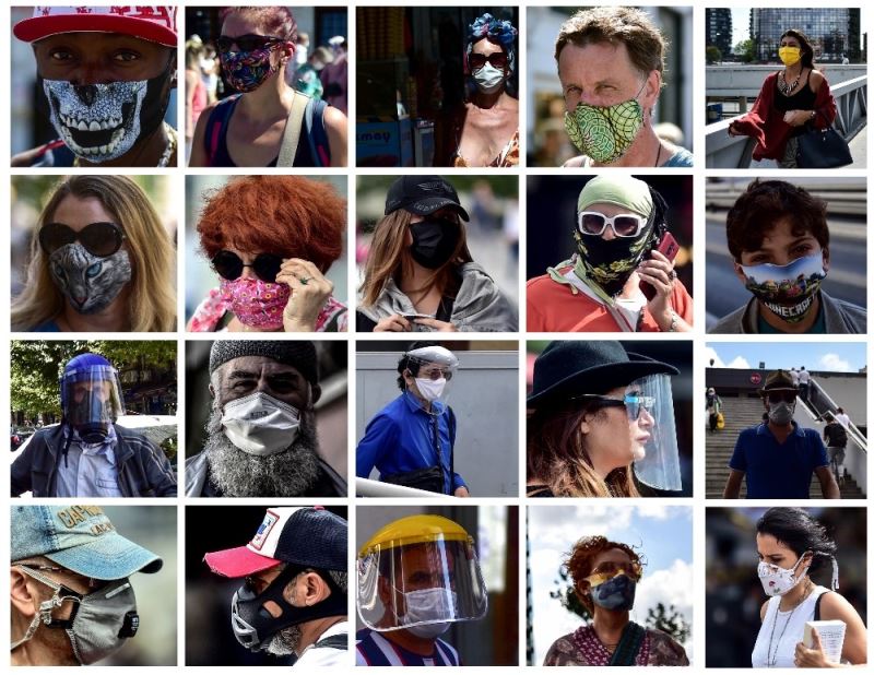 (ÖZEL HABER) İstanbul sokaklarında ilginç maske manzaraları
