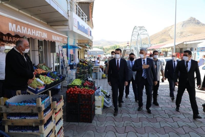 Vali Mehmet Makas, Tercan, Çayırlı, Otlukbeli ilçelerine ziyarette bulundu
