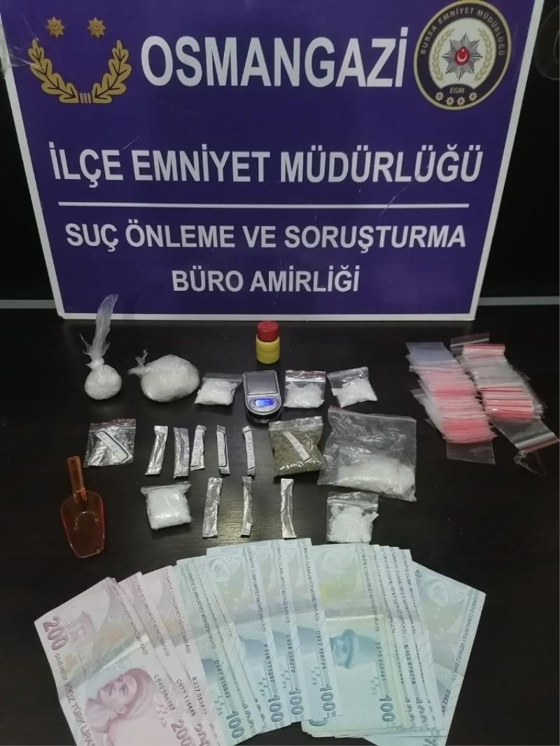Bursa’da uyuşturucu ticaretine polis baskını
