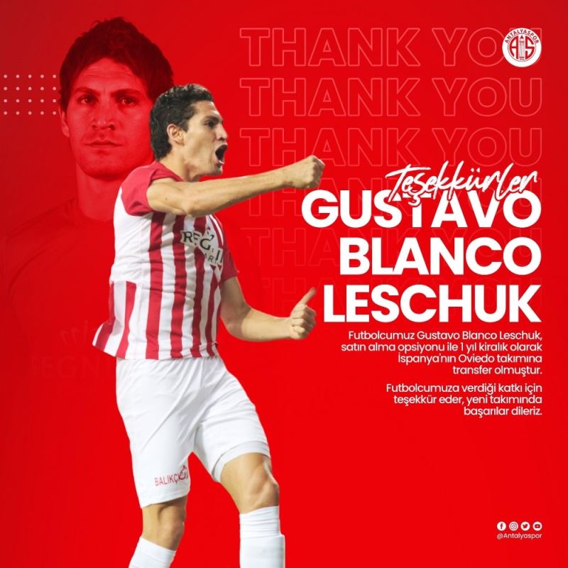 Gustavo Blanco Leschuk, İspanya’ya transfer oldu
