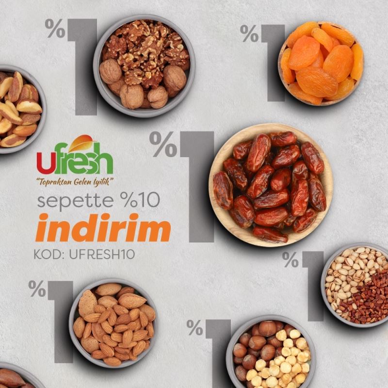 Ufresh, virüs düşmanı kuruyemişlerde indirim kampanyası başlattı
