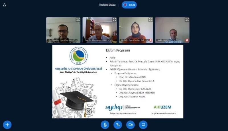 KAEÜ’si, öğretim elemanları AYDEP üzerinden eğitim aldı

