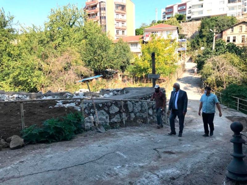 Cehennemağzı Mağaraları’na otopark çalışmaları sürüyor
