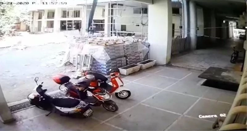 Maskeyi gözüne kadar çekip, borcu devam eden elektrikli bisikleti çaldı
