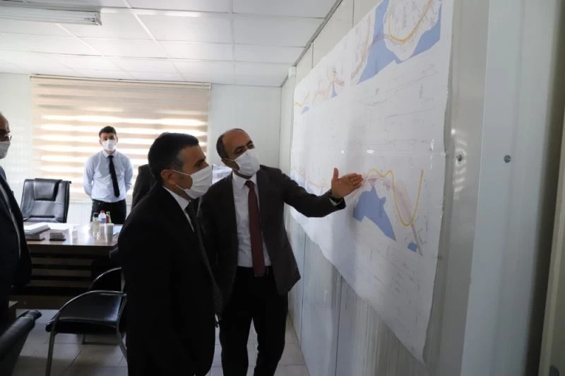 Yığılca-Düzce yolu yapım çalışması incelendi
