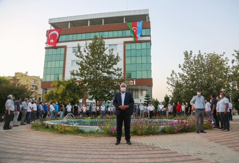 Erdemli Belediyesi’nden Azerbaycan’a destek
