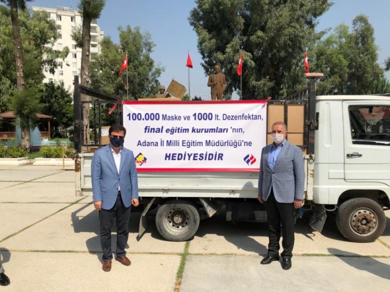 Final’den Milli Eğitim’e 100 bin maske ve 1000 litre dezenfektan bağışı
