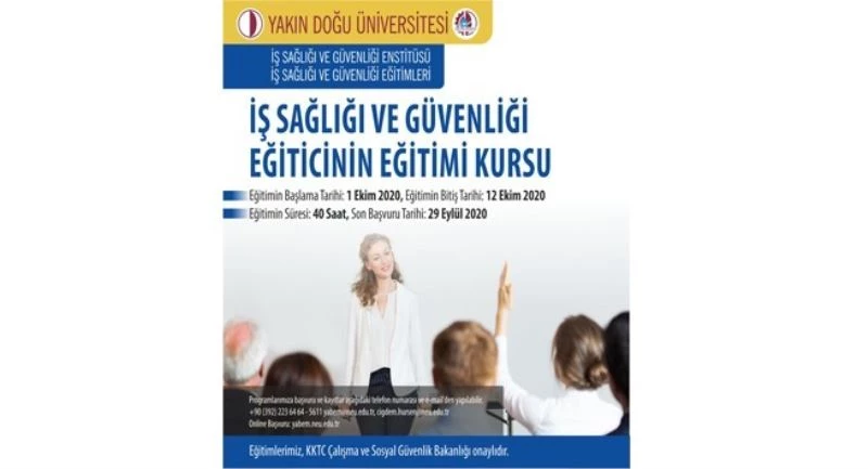 İş Sağlığı ve Güvenliği Uzmanlarına yönelik “Eğiticinin Eğitimi Kursu” başlıyor
