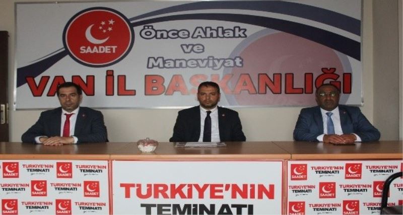 SP Van İl Başkanı ‘imar planını’ gündeme taşıdı
