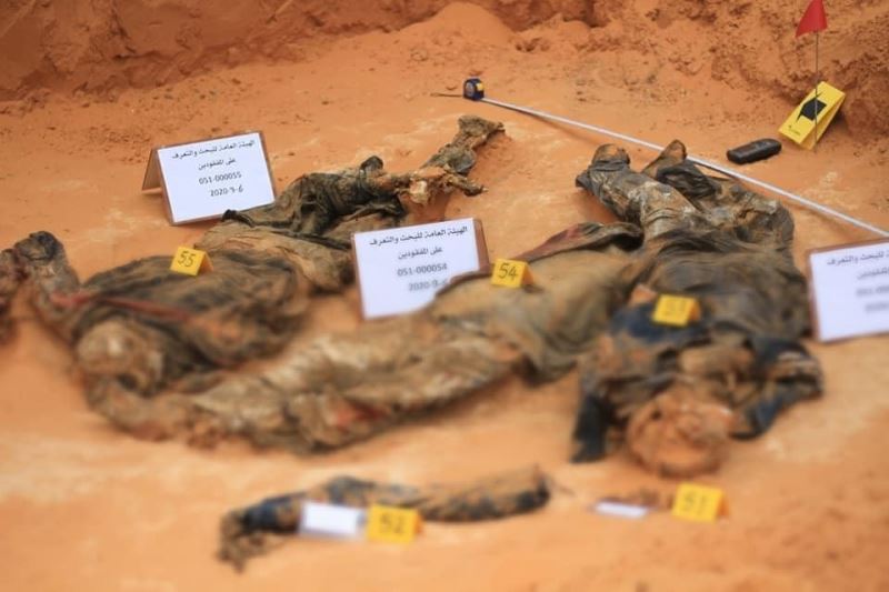 Libya’da Hafter’den kurtarılan Terhune’de ikinci toplu mezar bulundu
