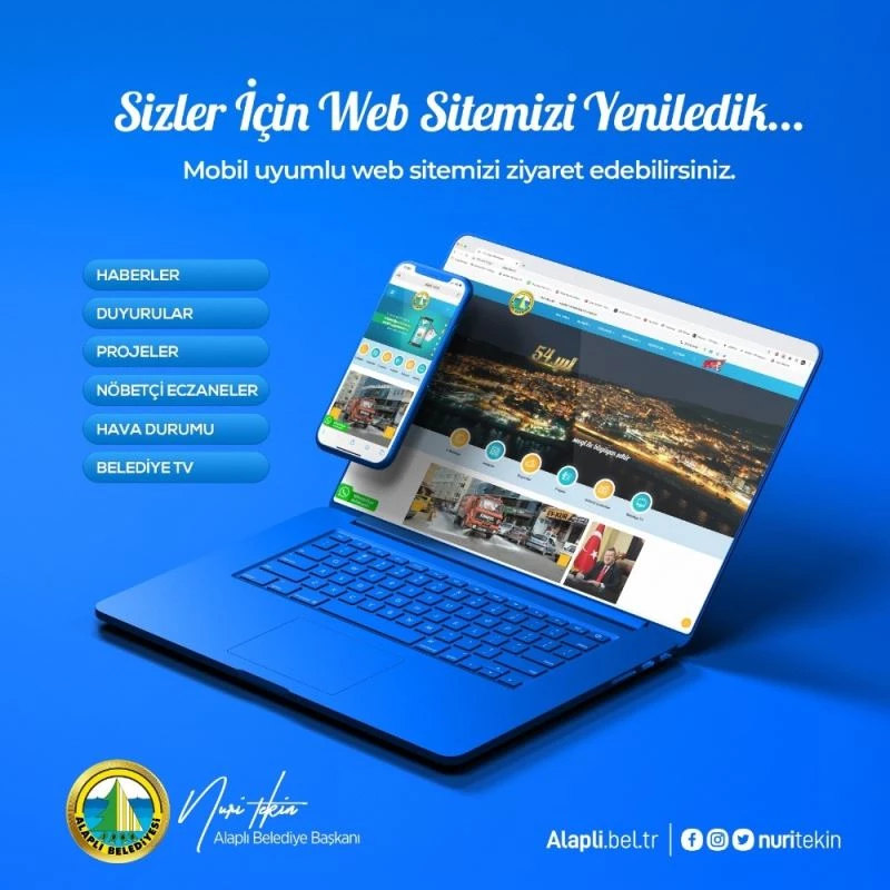 Alaplı Belediyesi web sitesini yeniledi
