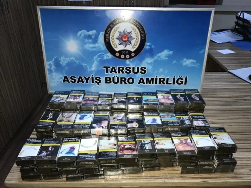 Tarsus’ta büfede sigara hırsızlığı yapan 2 kişi yakalandı
