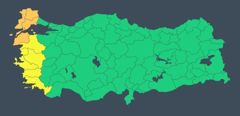 Meteoroloji Trakya’yı tehlikeli kodla uyardı
