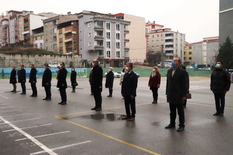 Samsun’un tüm okullarından İstiklal Marşı sesleri yükseldi
