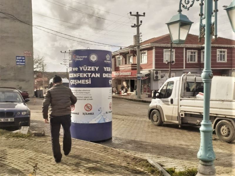 Dezenfektan çeşmeleri kırsal mahallelerde
