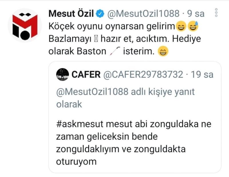 Mesut Özil’den memleketi Zonguldak ile ilgili cevaplar
