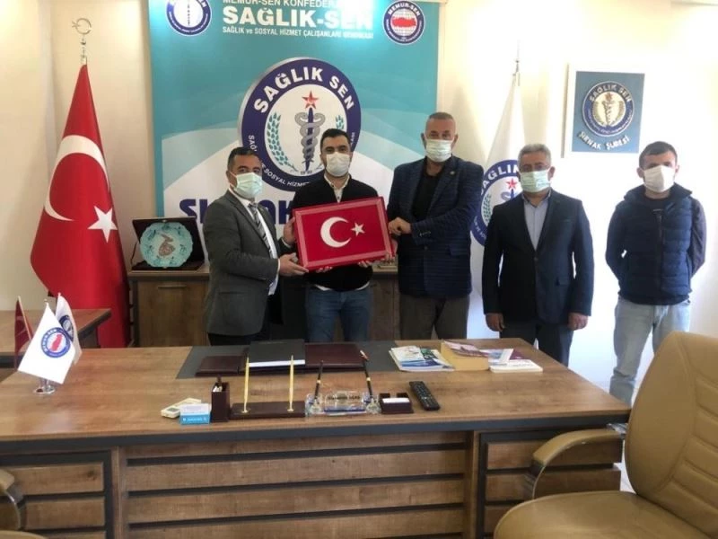 Sağlık-Sen Silopi Devlet Hastanesi iş yeri temsilciliğine Karaaslan getirildi
